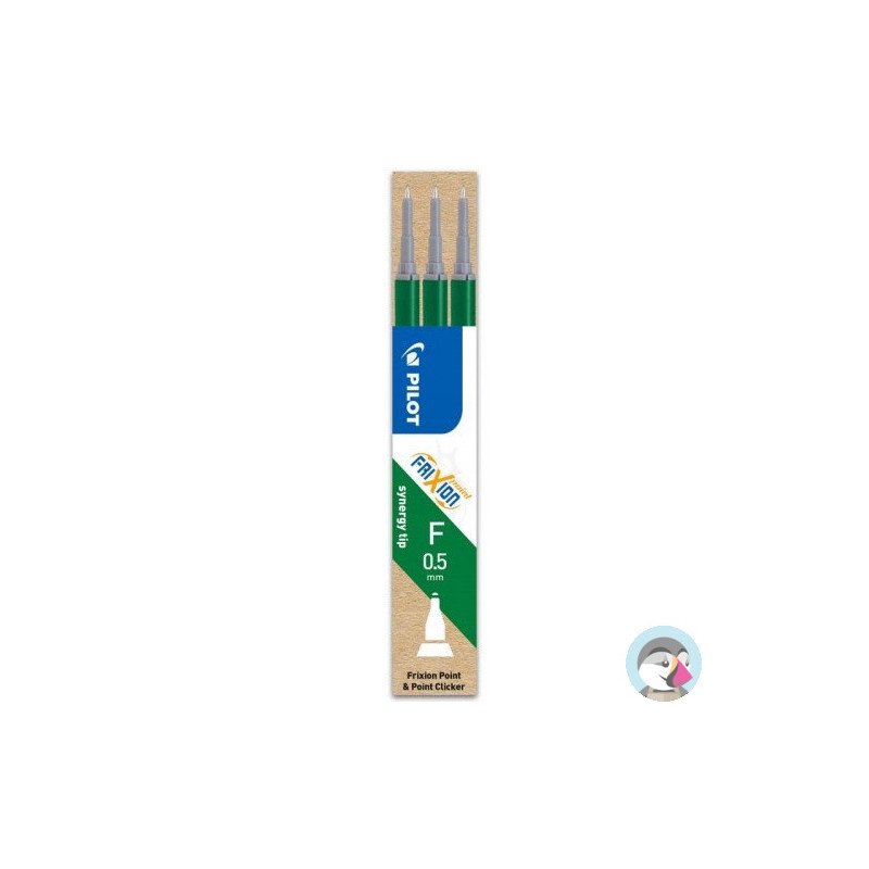 Wkład FRIXION POINT 0,5mm zielony (3szt) PIRBLS-FRP5-G-S3 PILOT