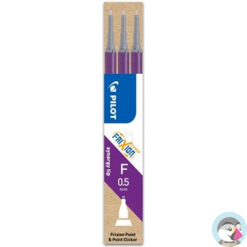 Wkład FRIXION POINT 0,5mm fioletowy (3szt) BLS-FRPS-V-S8 PILOT