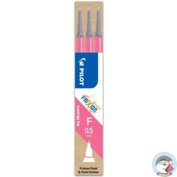 Wkład FRIXION POINT 0,5mm różowy (3szt) BLS-FRPS-P-S7 PILOT