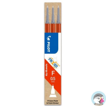 Wkład FRIXION POINT 0,5mm czerwony (3szt) BLS-FRPS-R-S5 PILOT