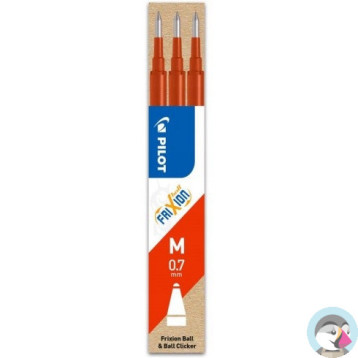 Wkład FRIXION 0,7mm czerwony (3szt) BLS-FR7-R-S3 PILOT
