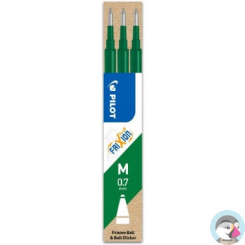Wkład FRIXION 0,7mm zielony (3szt) BLS-FR7-G-S3 PILOT