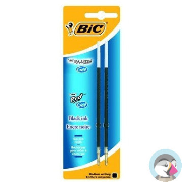 Wkłady żelowy GEL-OCITY niebieski (2szt.) blister 862229 BIC