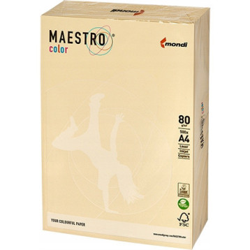 Papier ksero A4 80g MAESTRO COLOR BE66 pastel wanilia/kość słoniowa Papier ksero A4 80g MAESTRO COLOR BE66 pastel wanilia/kość słoniowa