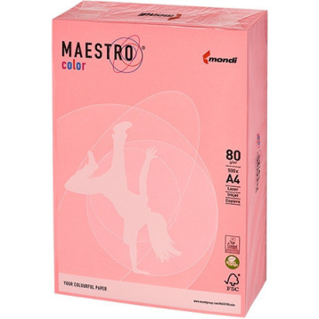 Papier ksero MAESTRO COLOR A4 80g OPI74 pastel flamingo Papier ksero MAESTRO COLOR A4 80g OPI74 pastel flamingo
