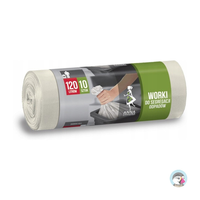 Worki do segregacji odpadów INNE 120L 10szt białe WNS-7010V1