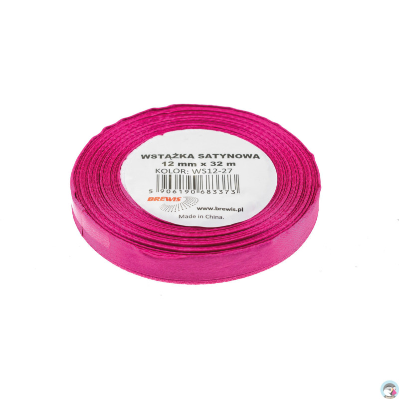 Wstążka satynowa 12mm/32m biskupi BREWIS