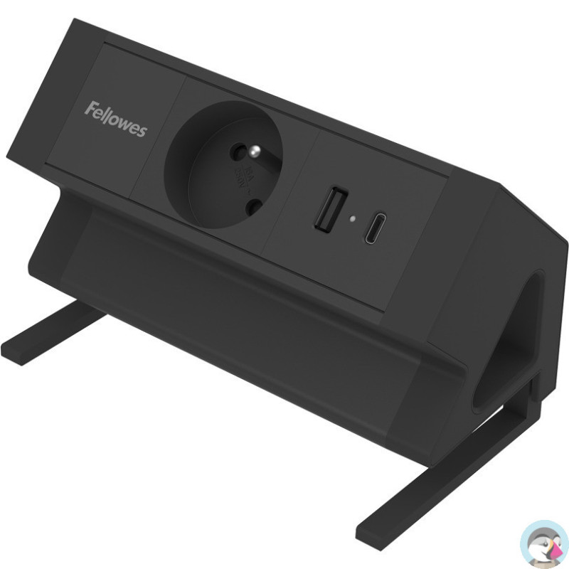 Listwa zasilająca 2m Power Desk Typ E czarna 100137174 FELLOWES
