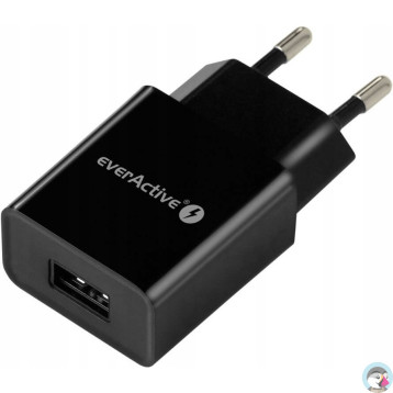 Ładowarka sieciowa 230V EVERACTIVE SC-100B 1xUSB 1A czarna 1W
