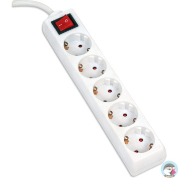 Listwa zasilająca 5g/1,5m biała OMEGA 16A/3500W (43702)