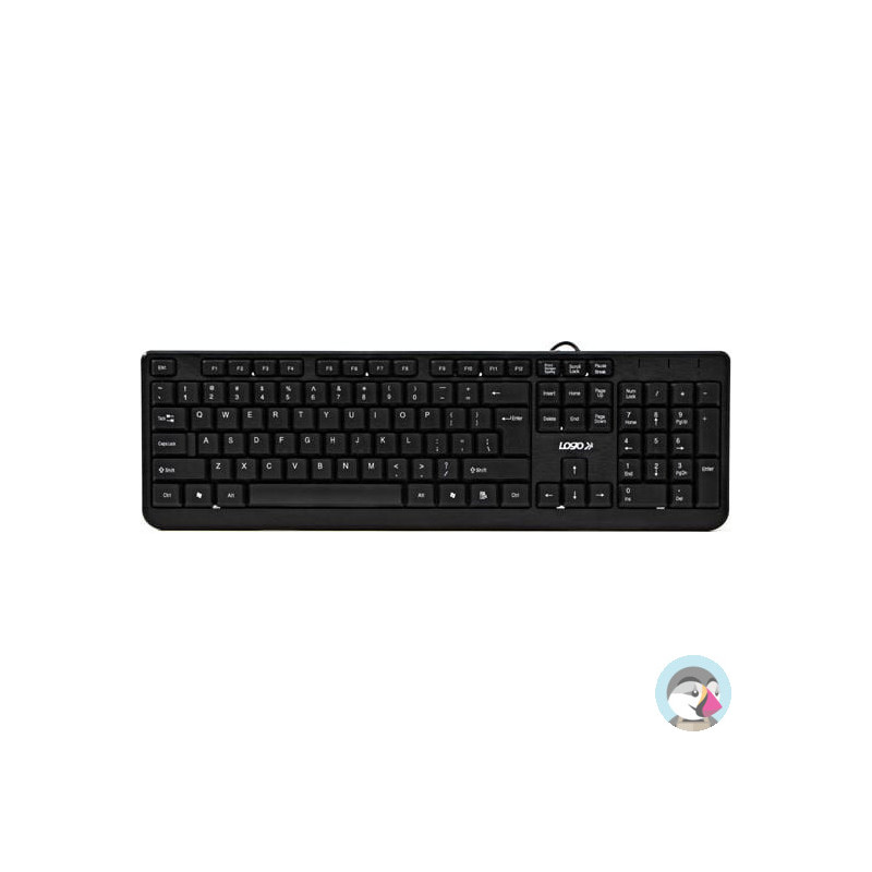 Klawiatura LOGO CUT USB czarna (Cut US)