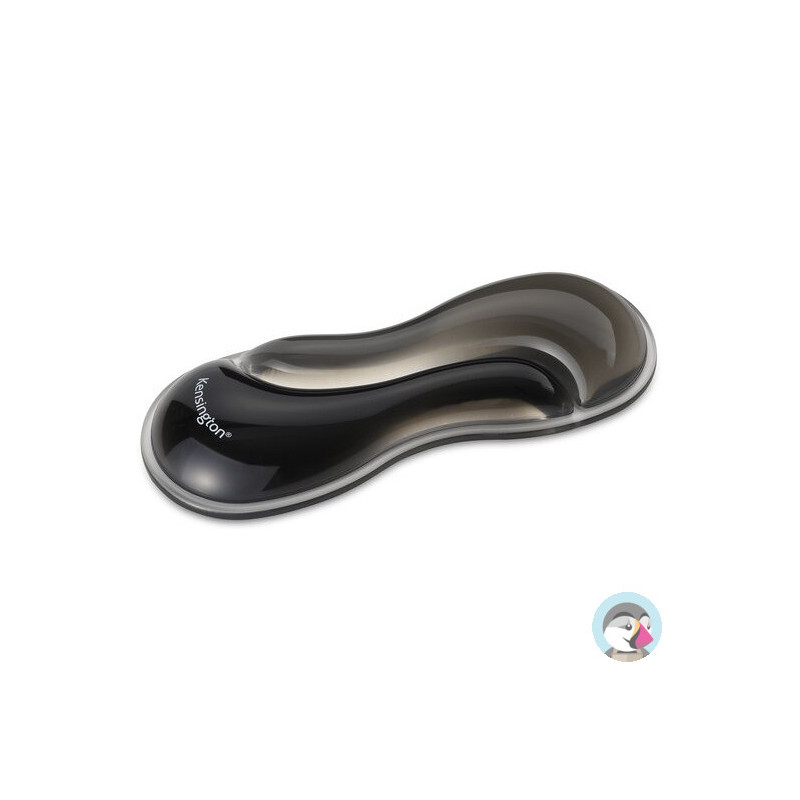 Podkładka żelowa szara Slim Duo Gel pod nadgarstek do myszy/trackballa K62438WW KENSINGTON