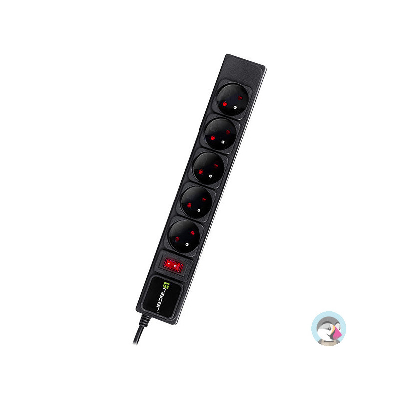 Listwa zasilająca 5g/3m czarna TRACER PowerGear TRALIS46844