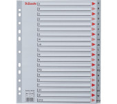 Przekładki MAXI A-Z PP szare 100129 ESSELTE