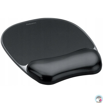 Podkładka pod mysz i nadgarstek FELLOWES Crystal czarna 9112101