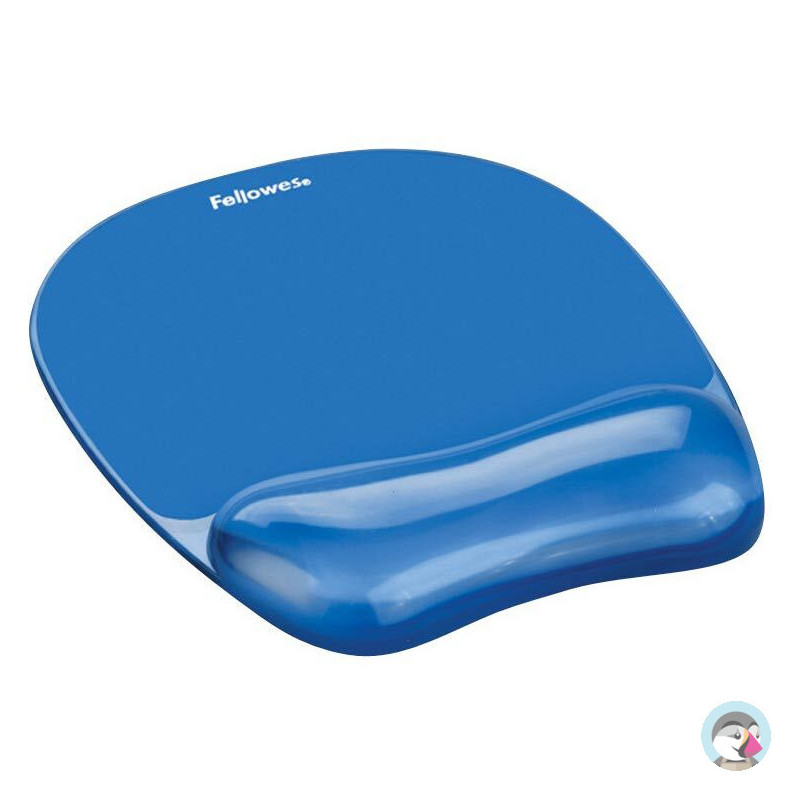 Podkładka pod mysz i nadgarstek FELLOWES Crystal niebieska 9114120