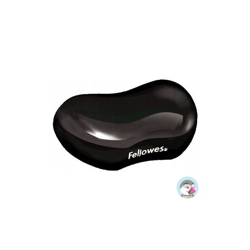 Podkładka pod nadgarstek żelowa Crystal czarna FELLOWES 9112301