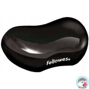 Podkładka pod nadgarstek żelowa Crystal czarna FELLOWES 9112301