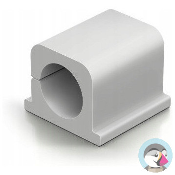 Klipsy samoprzylepne CAVOLINE CLIP PRO 2, na 2 kable, większy przekrój, 504310 DURABLE