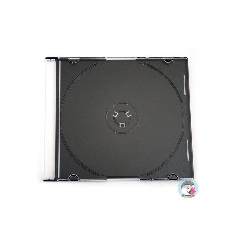 Pudełko na płytę CD slim 5,2mm czarna taca NATUNA (56622)