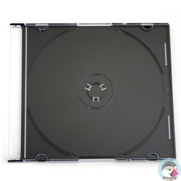 Pudełko na płytę CD slim 5,2mm czarna taca NATUNA (56622)