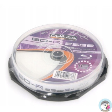 Płyta BD-R 25GB FREESTYLE Blu-Ray 6x biała do nadruku cake (10szt) (40877)