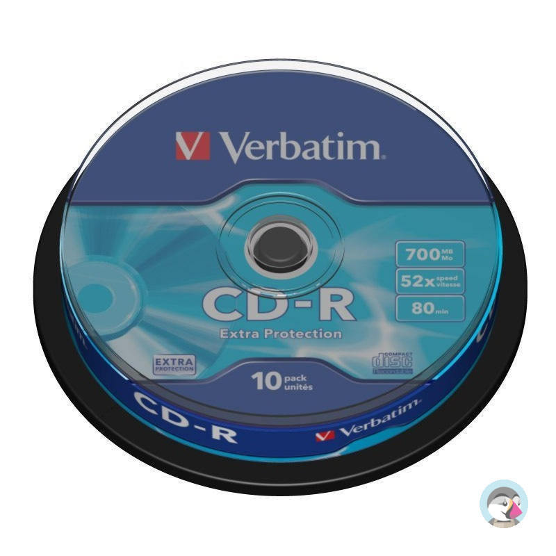 Płyta CD-R 700MB VERBATIM 52x cake (10szt) Extra Protection 43437