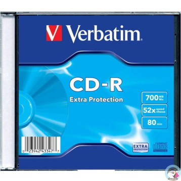Płyta CD-R 700MB VERBATIM 52x Extra Protection slim 43347