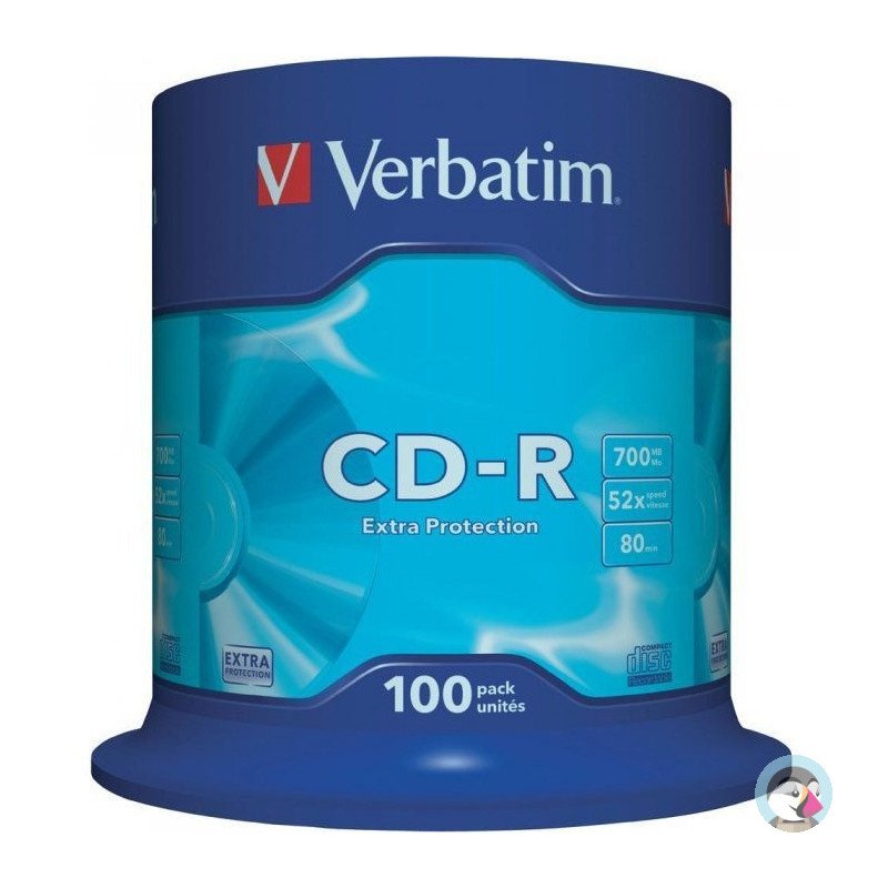 Płyta CD-R 700MB VERBATIM 52x cake (100) Extra Protection 43411
