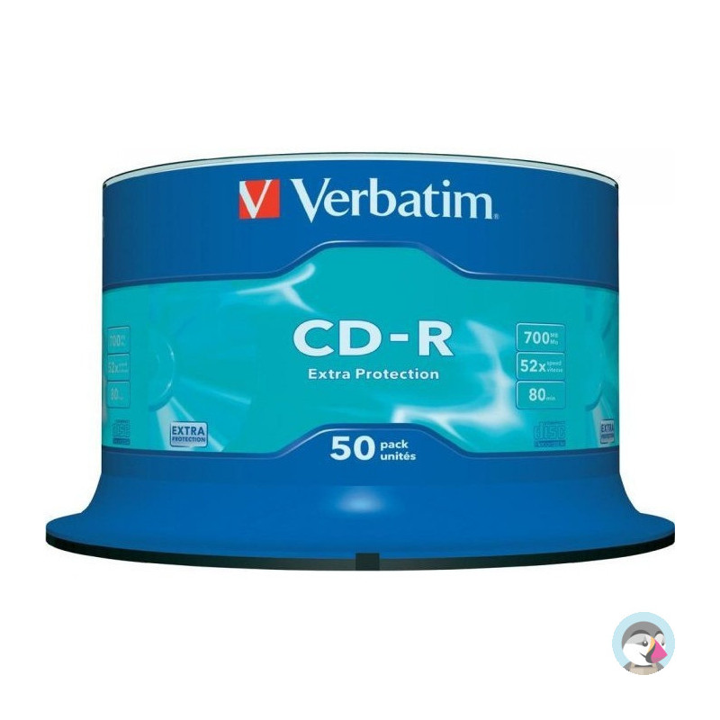 Płyta CD-R 700MB VERBATIM cake (50szt) Extra Protection 43351