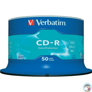 Płyta CD-R 700MB VERBATIM cake (50szt) Extra Protection 43351