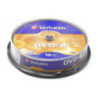 Płyta DVD-R 4,7GB VERBATIM cake (10szt) 16x Matt Silver 43523
