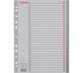 Przekładki plastikowe szare PP A4 1-31 numeryczne 100108 ESSELTE