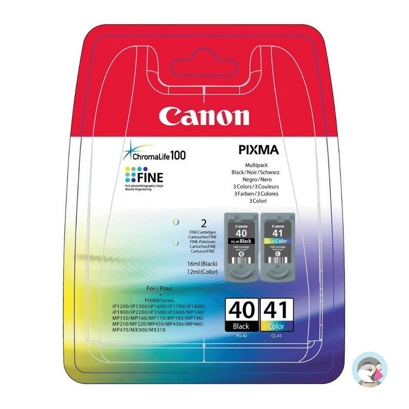 Tusz CANON (PG-40+CL-41/0615B043) czarny + kolor (2szt) 330str+303str