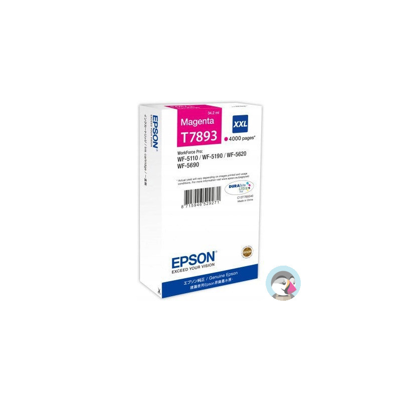 Tusz EPSON (78XXL/T7893/C13T789340) purpurowy 4000str