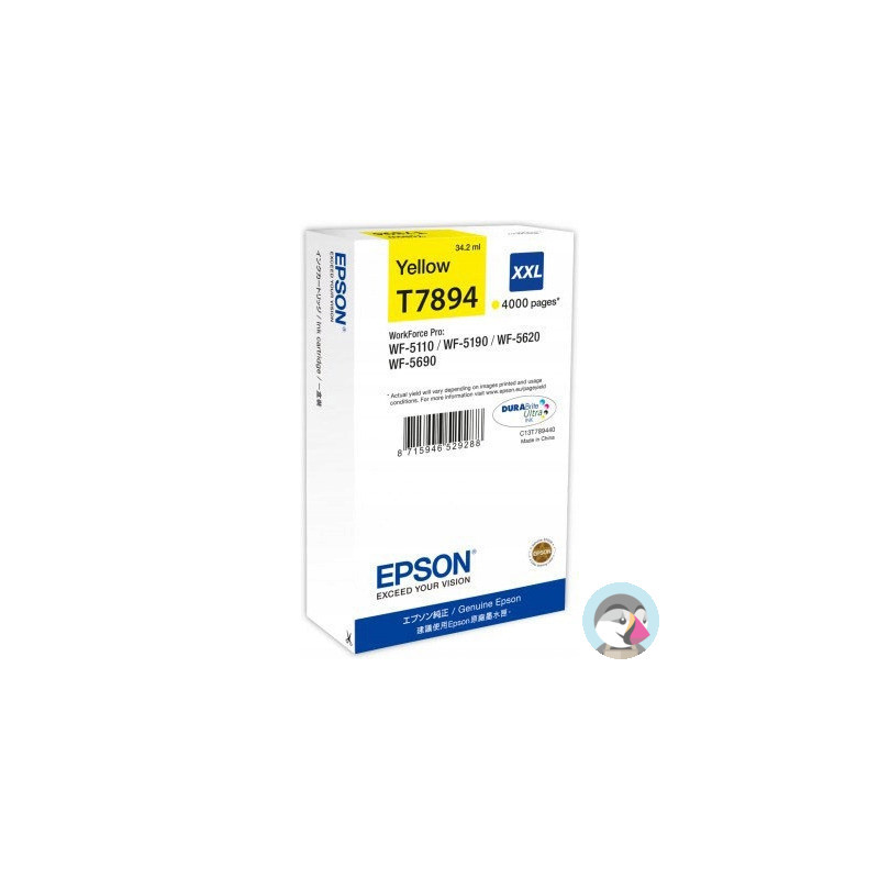 Tusz EPSON (78XXL/T7894/C13T789440) żółty 4000str