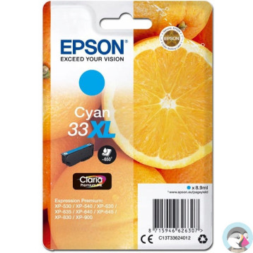 Tusz EPSON (33XL/C13T33624012) niebieski 650str