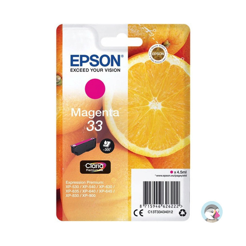 Tusz EPSON (33XL/C13T33634012) purpurowy 650str