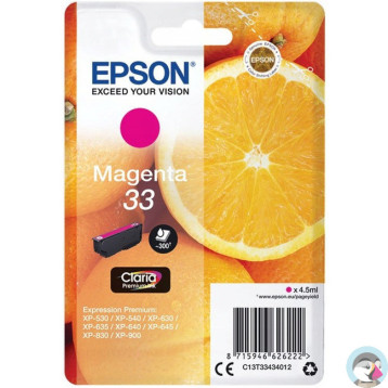 Tusz EPSON (33XL/C13T33634012) purpurowy 650str