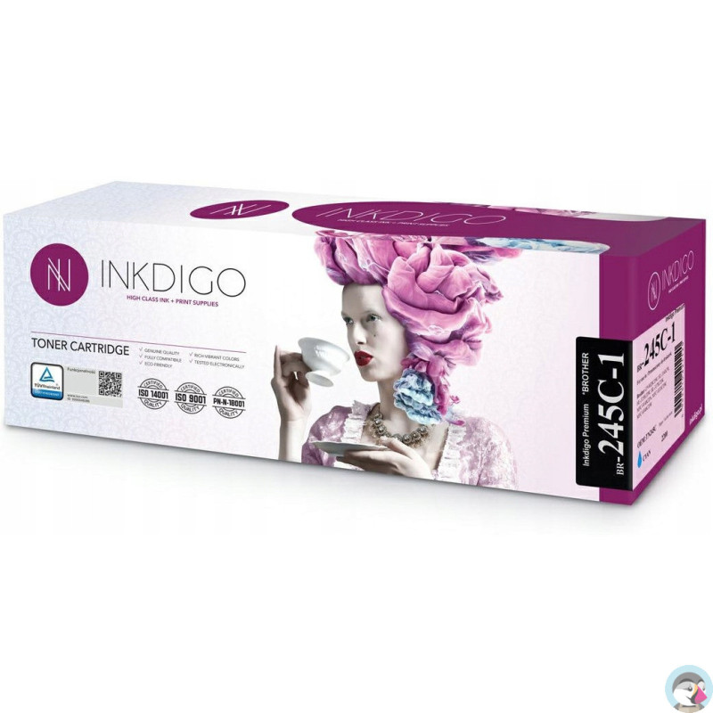 Toner INKDIGO (BR-245C-1) niebieski 2200str zamiennik BROTHER (TN-245C)