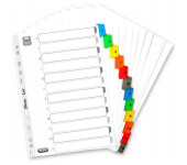 Przekładki numeryczne do segregatora A4 kartonowe 1-12 MYLAR 100204616 OXFORD