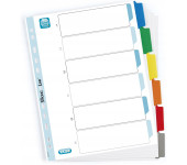 Przekładki kartonowe A4 MYLAR 1-6 kolor OXFORD 100204976