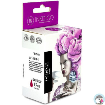 Tusz INKDIGO (EP-3473-1) purpurowy 15ml zamiennik EPSON (34XL/C13T34734010)