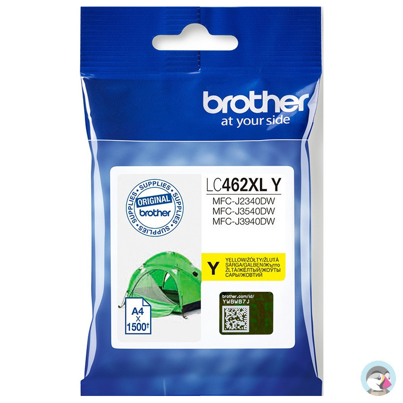 Tusz BROTHER (LC462XL Y) żółty 1500str