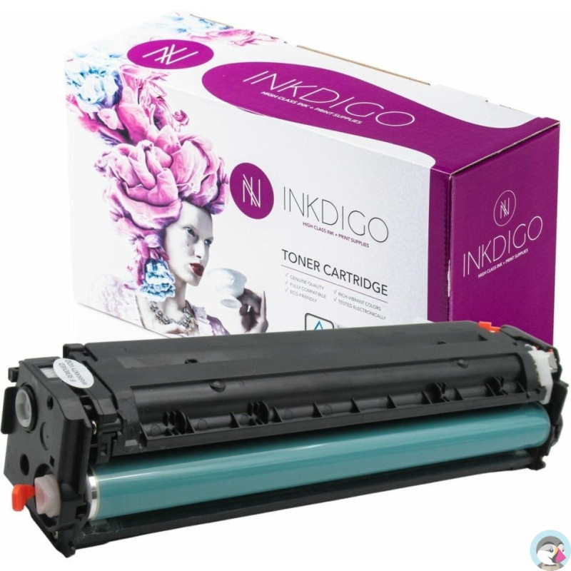 Toner INKDIGO (HP-541/321/211-1) niebieski 1800str zamiennik HP (125A/CB541A/128A/CE321A/131A/CF211A)