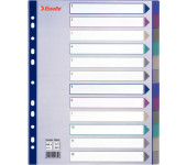 Przekładka PP A4 MULTICOLOR 12kart 20649 MAXI ESSELTE