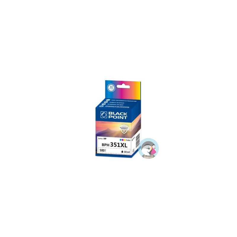 Tusz BLACK POINT (BPH351XL) kolor 580str zamiennik HP (351XL/CB338EE) C280/5280/4260/6410/5780