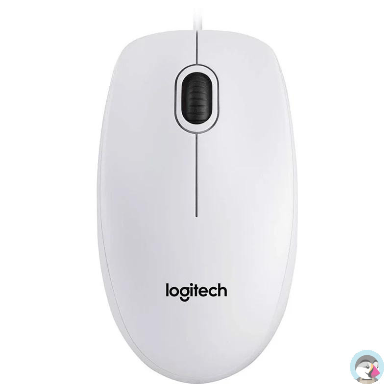 Mysz przewodowa LOGITECH B100 USB biała 910-003360