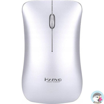 Mysz MARVO DWM102SL optyczna 1200dpi 2,4GHz bezprzewodowa srebrna cicha