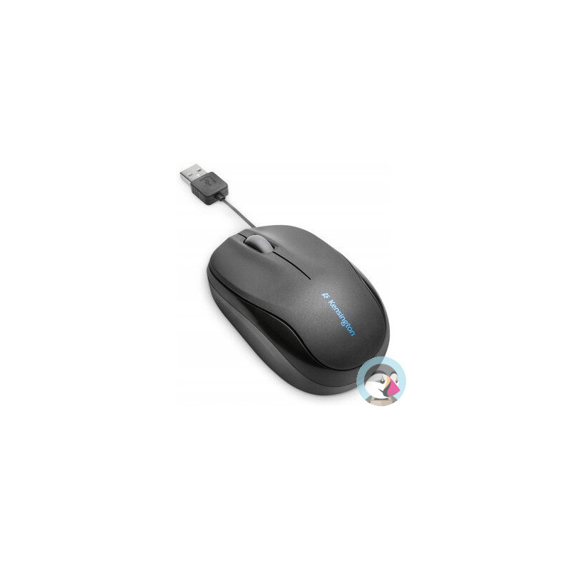Mysz KENSINGTON Pro Fit ze zwijanym kablem czarna K72339EU